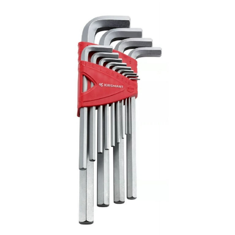JobSmart JS2022081 SAE Long Arm Jumbo Hex Key Set, 13-Piece