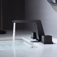 thumbnail image 4 of Casainc 3-Hole Deck Mounted Bathtub Sink Faucet Dual-Function Bathroom Faucet Matte Black, 4 of 9