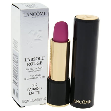 LAbsolu Rouge Hydrating Shaping Lipcolor - # 389 Paradis - Matte by Lancome for Women - 0.12 oz Lips