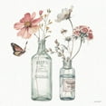 thumbnail image 4 of Gango Home Decor Shabby-Chic Mason Jar Floral Bouquet Wall Art; Two Pink 12x12in Unframed Paper Prints, 4 of 6