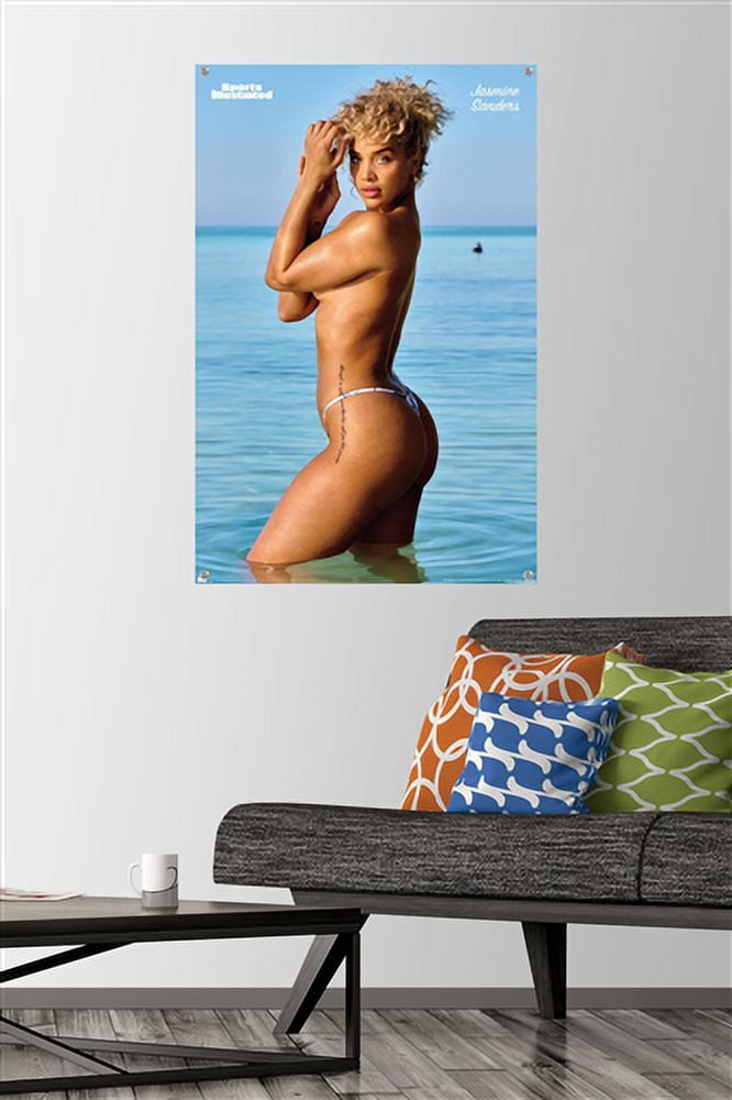 Sports Illustrated: Swimsuit Edition - Jasmine Sanders 22 Wall Poster with Pushpins, 22.375" x 34"