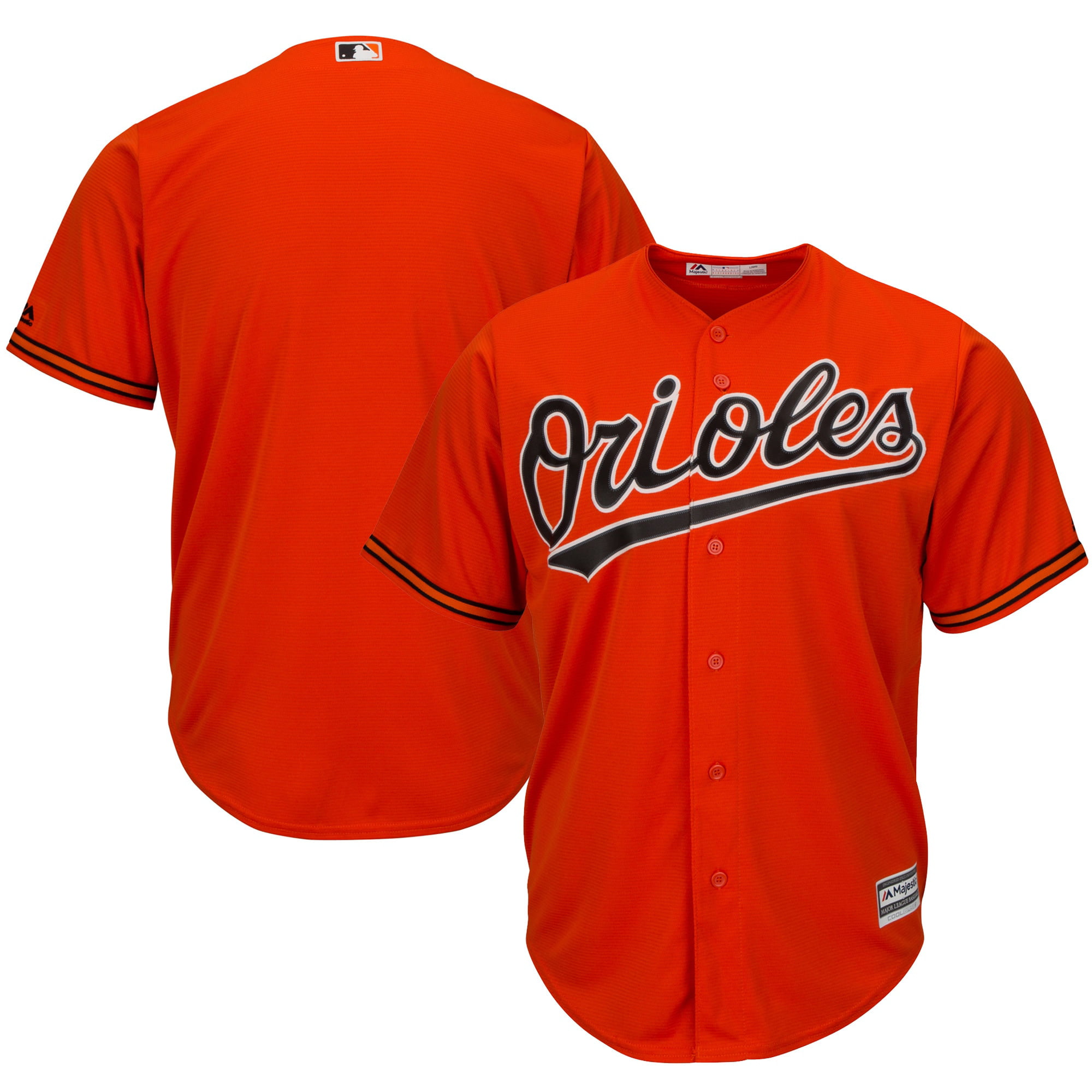 Baltimore Orioles Majestic Official Cool Base Team Jersey - Orange ...