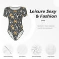 thumbnail image 5 of Picia Bulldog Print Womens One Piece Swimsuits Modest Tummy Control Bathing Suits Lace Up Slimming Swim Suit-Large, 5 of 9