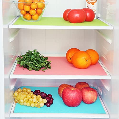Refrigerator Pad Shelf Liners Can Be Cut Refrigerator Mats Antifouling Moisture Absorption Pad Multifunctional Vegetable Fruits Fresh Pad Fridge Pads 