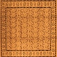 thumbnail image 1 of Ahgly Company Indoor Square Oriental Orange Industrial Area Rugs, 7' Square, 1 of 4