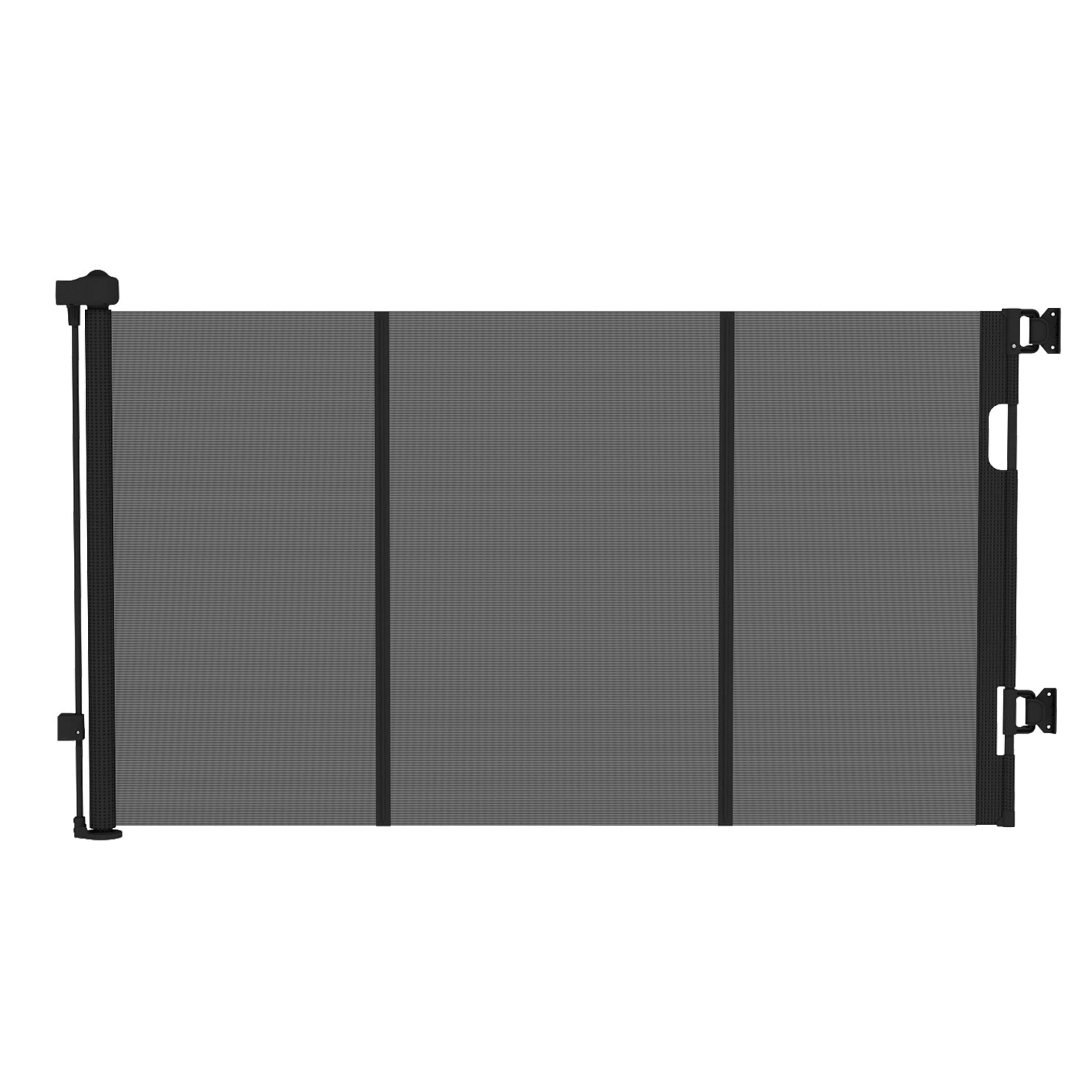 Baby Proof Me Retractable Baby Gate, Extra Wide Mesh Child Safety Gate, 34" Tall x 71" Wide, Black
