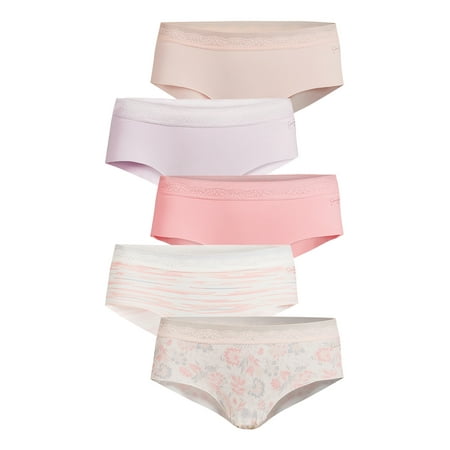 Jessica Simpson Women’s Micro Bonded Hipster Panties, 5 Pack