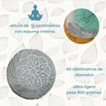 thumbnail image 4 of Zafu de Meditación Naturalness - Cojín Ultraligero con Funda de Transporte - Relleno de Fibra de Coco y Espuma - Ideal para Yoga, Mindfulness y Relajación - Adaptable, Cómodo y Portátil Color Verde, 4 of 9