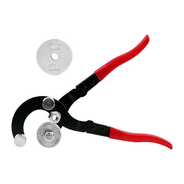 Dobladora de tubos 4 en 1 para tubos de 1/4'', 5/16'', 3/8'' y 3/16'' Dobladora manual de tubos Rojo