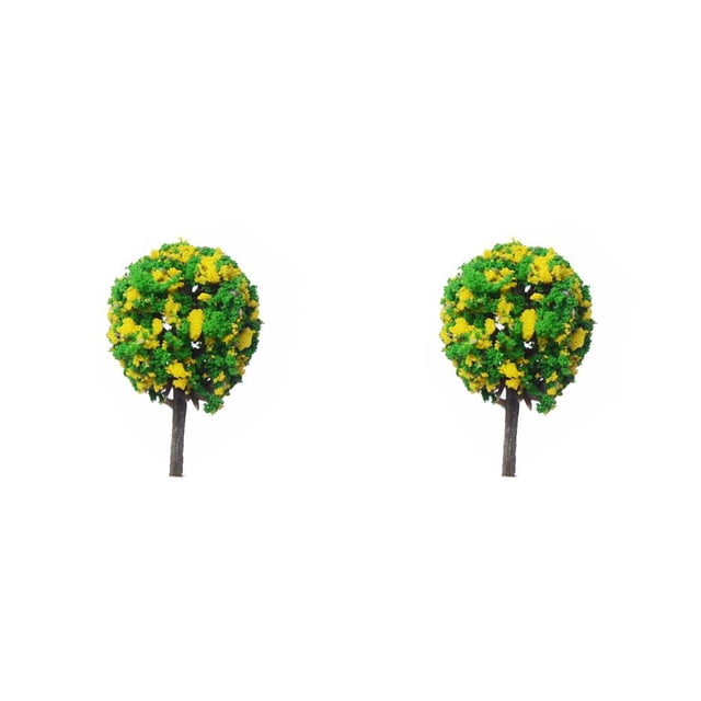 Monstrate Figuras de modelo de paisaje estático, adorno, planta de simulación Artificial, accesorios de paisaje, árboles en miniatura en forma de bola Type4 NO4