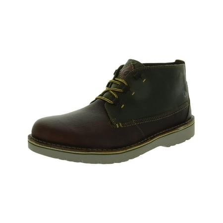 

Clarks Eastford Mid Men s Leather Colorblock Lace-Up Ankle Boots