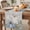 Grey-blue, variant on Blue Fall Pumpkin Table Runner - 36 Inch Long Autumn Maple Leaf Retro Thanksgiving Cotton and Linen Blended Dress Scarves Farmhouse Table Runner for Kitchen Dining, Coffee Table, 13" x 36"