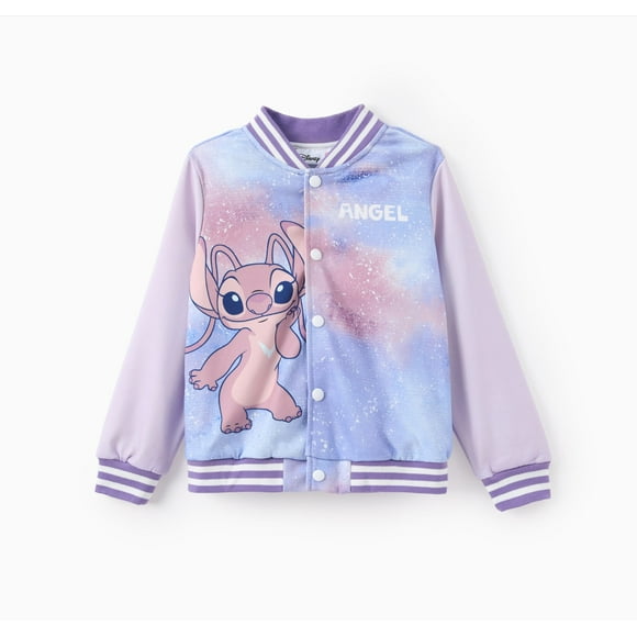 Disney Veste Bomber Garçons Filles Tie Die Graphic Outwear Vestes Universitaires Cadeaux Tailles 6-14