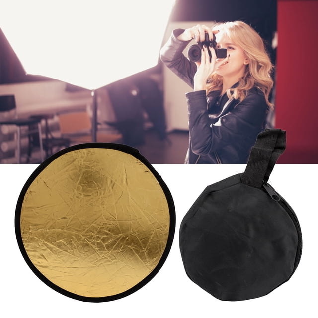 Photo Reflector, Luz Portátil Ampliamento Utilizada Reflector de Luz de Disco de 11.8 Pulgadas para Estudio