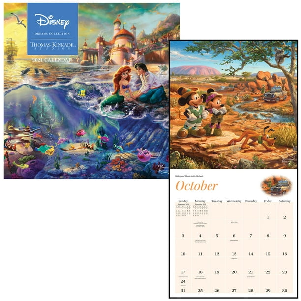 Disney Dreams Collection by Thomas Kinkade Studios: 2021 Wall Calendar