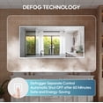 thumbnail image 6 of ANGELES HOME 60"x30" LED Mirrored Medicine Cabinet, Medicine Cabinets with Lights for Bathroom, Recessed or Surface Mount, Led Medicine Cabinet with Outlets & USB, Defogger, Dimmer, Three Open Door, 6 of 16