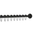 thumbnail image 1 of Kingston Brass SRK600 72 in. Edenscape Adjustable Shower Curtain Rod with Rings, Matte Black, 1 of 1