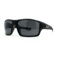 thumbnail image 3 of Locs Oversize Wrap Around Mens Biker Sunglasses All Black, 3 of 4