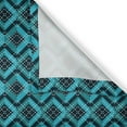 thumbnail image 4 of Ambesonne Abstract Valance Pack of 2, Complex Geometric Patterns, 54"X12", Dark Teal and Teal, 4 of 5