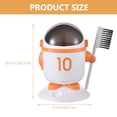 thumbnail image 4 of OUNONA Countertop Trash Can Orange PP Food Waste Storage for Study Table 1Set, 4 of 8