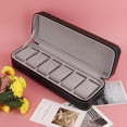 thumbnail image 2 of Viccilley Watch Box 6 Slot PU Leather Watch Storage Case Organizer Display Box Separated Compartments, 2 of 7