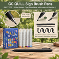 16 Color Flexible Tip Calligraphy Brush Pens for Hand Lettering and ...