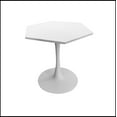thumbnail image 3 of 31.50"Modern Hexagonal Coffee Table with MDF Table Top,Metal Base, for Dining Room, 3 of 8
