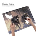 thumbnail image 2 of Wolves Running In Snow 500-Piece Wooden Jigsaw Puzzle for Adults, Fun & Challenging Family Brain-Teaser, Perfect Home Decor & Gift, 2 of 7
