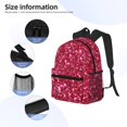 thumbnail image 3 of Pofeuu Pink Glitter Print Laptop Backpack Travel Canvas Backpack for School Lightweight and Comfortable Backpack College Backpack Schoolbag, 3 of 6