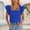 Blue, variant on MAIHAN Womens Tshirts Cotton Loose Fit Summer Tops 2026 Spring Trendy Casual Soft Basic Tees Cute T Shirts Tops Loose Fit Shirts Spring Fashion