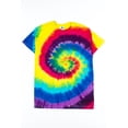thumbnail image 3 of Carnival Tie Dye Shirt - Colorful Spiral Pattern Tee Unisex, 3 of 3