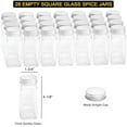 thumbnail image 5 of Spice Rack Organizer with 24 Spice Jars, 386 Spice Labels, Chalk Marker and Funnel Set for Cabinet, Countertop, Pantry, Cupboard or Door & Wall Mount -24 Jars, 11.8" W × 10.8" H, Black, 5 of 5