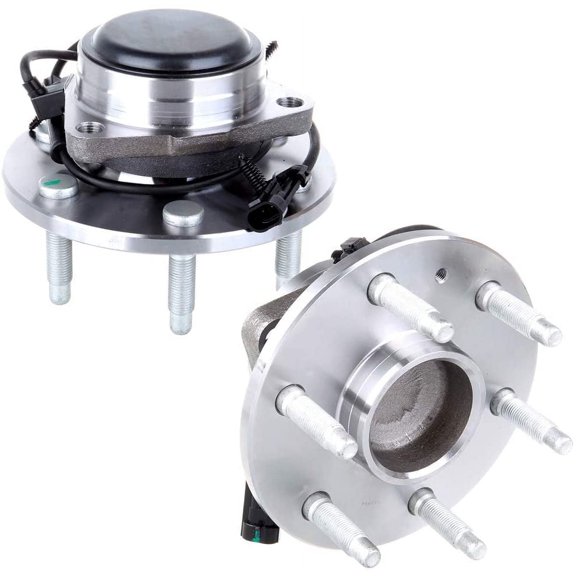 ECCPP 2pcs Front Wheel Hub Bearing Assembly for Chevy Express Silverado1500, GMC Savana 1500 Sierra Yukon Cadillac Escalade 6 lugs W/ABS 515054, 2WD Only
