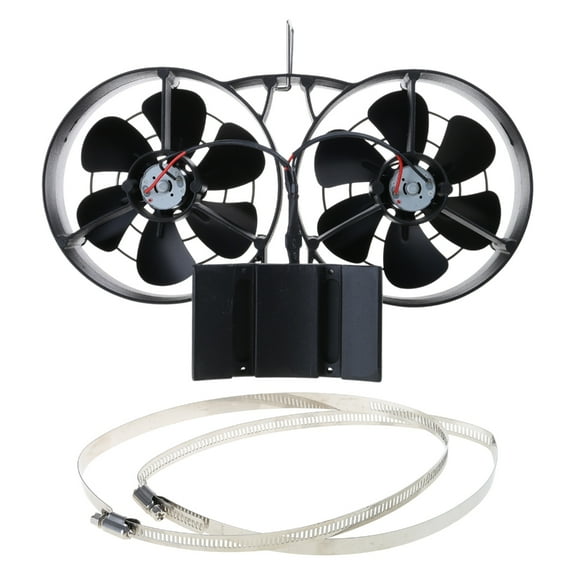 Energy Saving Fireplace Fan, Stove Fan Enhanced Heat Efficiency for Lower Costs