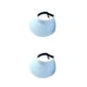 thumbnail image 2 of Qarigey Sombrero PVS antimicrobiano - Ala extra grande Plegable para capa exterior Tela fresca Banda elástica para el sudor Cuerda de viento Azul 2Conjunto, 2 of 6