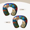 thumbnail image 3 of Gaeub Stained Glass Cat Art Print Memory Foam Travel Pillow,U-Shaped Neck Pillow,Head Neck Support Airplane Pillow,Flight Pillow for Traveling,Car,Home,Office,Washable Cover, 3 of 8