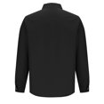 thumbnail image 3 of Black Man Collared Neck Faux Gauze Linen T Shirts Lounge Button Tee Tops for Man Long Sleeve Print Fall Summer Tee Shirt 2026 Clothing XXL, 3 of 6