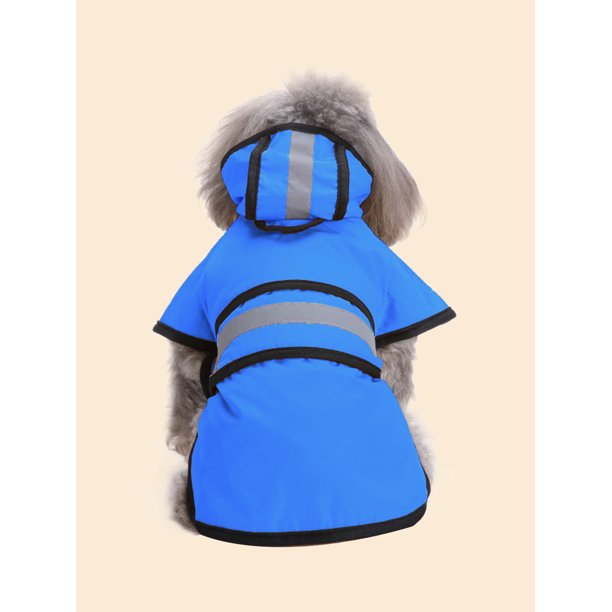 Chubasquero para perros pequeños, cachorros, impermeable para mascotas, ropa reflectante para perros, poncho impermeable