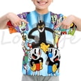 thumbnail image 3 of Camiseta de Cuphead para niños, camisetas de dibujos animados para niños y niñas, camisetas de juego de anime, camisetas de CUPHEAD, camisetas de manga corta de verano para niños, ropa, 3 of 5