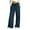 5-Dark Blue, variant on SELONE Wide Leg Jeans for Women Petite Mid Rise with Pockets Polyester Fashion Clothes Ankle Length Baggy Wide Leg Go Out Pants Dark Blue S