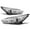 Chrome/Clear - Clear Corner, variant on M-AUTO Headlights Assembly for Halogen Model 2015 2016 2017 2018 Ford Focus, Driver and Passenger Side Headlamp Replacement