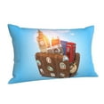 thumbnail image 2 of Disketp Pillow Covers Trip To London Pattern Throw Pillow Case Cushion Covers,Cushion For Bedroom,Couch,Home-20"X30", 2 of 8