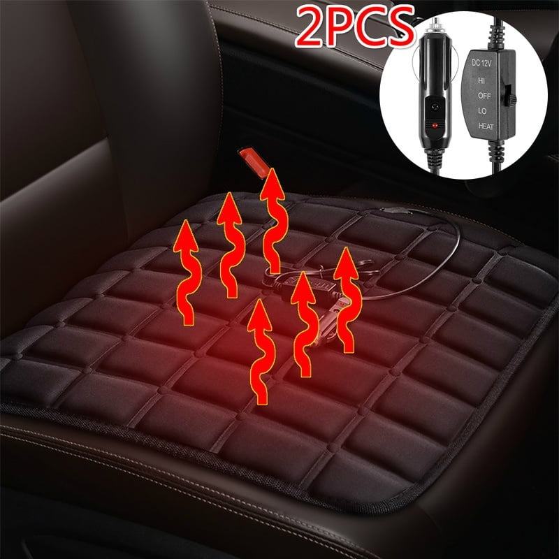1/2PCS Heated Seat Cushion USB Chair Warmer 12V Heated Seat Cover Nonslip Separated Tab Heated