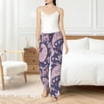 thumbnail image 4 of Pajama Pants Women - Pink Purple Paisley Soft Breathable Sleep & Lounge Pants for Women, Comfy Casual Pj Pants Bottoms with Pockets, 4 of 7