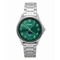 thumbnail image 1 of Casio Standard Analog Moon Phase Stainless Steel Green Dial Quartz MTP-M110D-3AV Men's Watch, 1 of 1