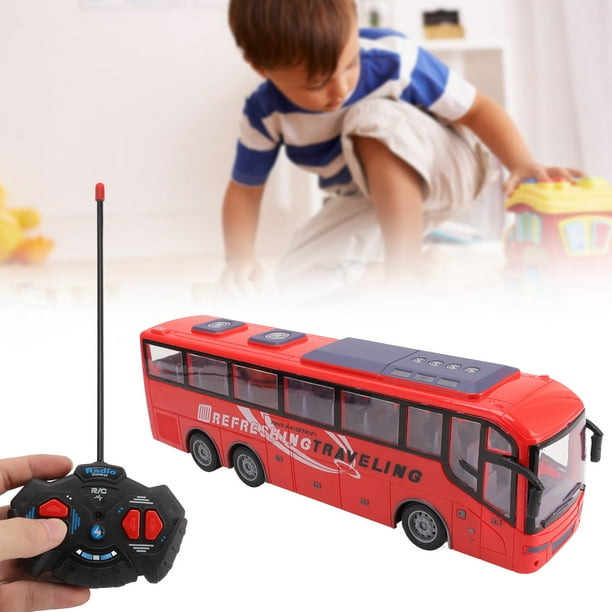 Autobús De Control Remoto, Color Brillante Eléctrico 1/30 Modelo De Autobús RC Educativo Grande Inalámbrico Para Niños Mayores De 3 Años Para Cultivo De Habilidades