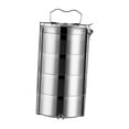 thumbnail image 4 of Fiambrera de acero inoxidable con aislamiento, contenedor de almacenamiento de alimentos tipo bento, porta alimentos de varios niveles, fiambrera para 4 niveles, 4 of 9