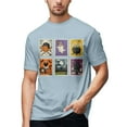 thumbnail image 1 of T-shirt Graphique Halloween pour Hommes Manches Courtes Col Rond Décontracté pour Activités d'Été Intérieur Extérieur Tissu Extensible Confortable, 1 of 5