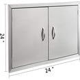 thumbnail image 2 of VEVOR Double Access Bbq Door 24x24 Outdoor Kitchen Drawer Polished Modern Frame, 2 of 9