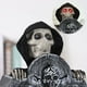 thumbnail image 5 of Lápida de cementerio con decoraciones de Halloween con calavera iluminada y voz espeluznante, 5 of 9